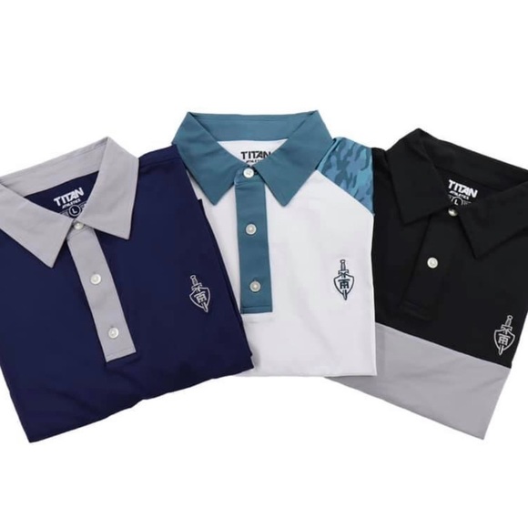 Titan athletics white and blue camp. Sizes XXL, XL, L, M, S. ALL NWT. - Picture 4 of 5